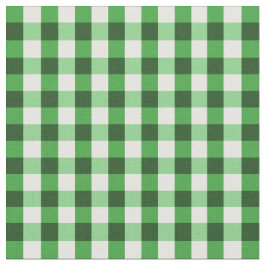 Forest Green-Gingham-Muster Stoff