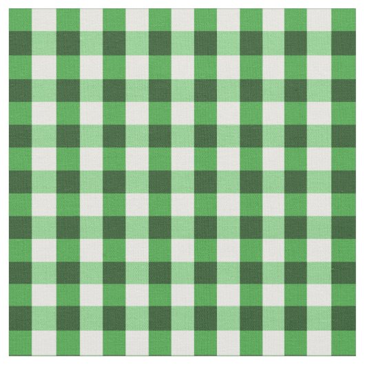 Forest Green-Gingham-Muster Stoff (Nahaufnahme)
