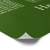 Forest Green Hochzeitssymbole Poster (Ecke)
