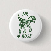 Forest Green Hunter Raptor Button (Vorderseite)