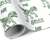 Forest Green Hunter Raptor Geschenkpapier (Rolleneckpunkt)