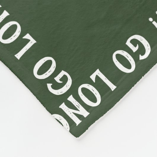 Forest Green Lacrosse My Heart Fleece Blanket (Ecke)