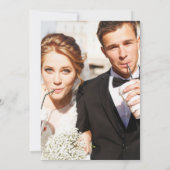 Forest Green Leaf Dankeschön Karte für Hochzeit (Rückseite)