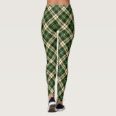 Forest Green Madras Kariert Leggings (Rückseite)