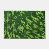 Forest Green Military Camouflage Muster Fußmatte (Vorderseite)