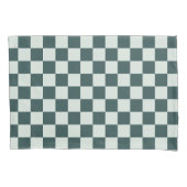 Forest green moss checkerboard pattern kissenbezug (Vorderseite-Links)