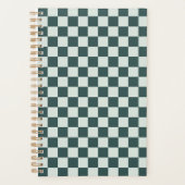 Forest green moss checkerboard pattern planer (Vorderseite)