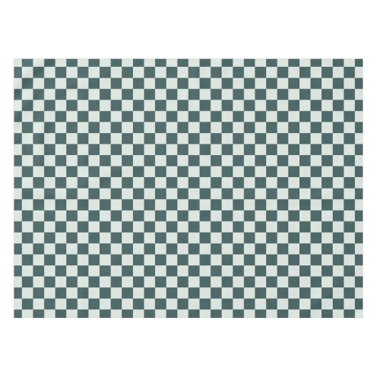 Forest green moss checkerboard pattern tischdecke (Vorderseite (Horizontal))
