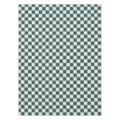 Forest green moss checkerboard pattern tischdecke (Vorderseite)