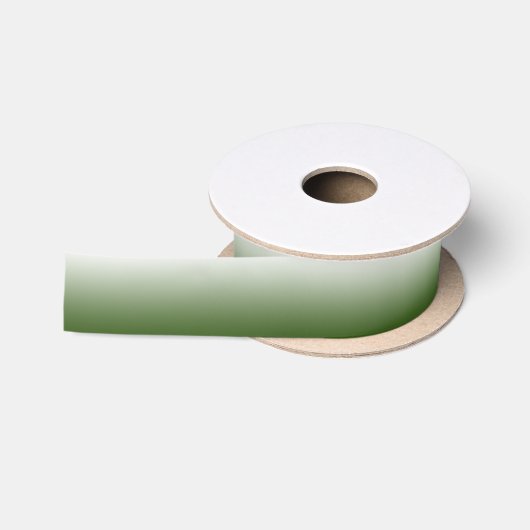 Forest Green Ombre Satinband (Spule)