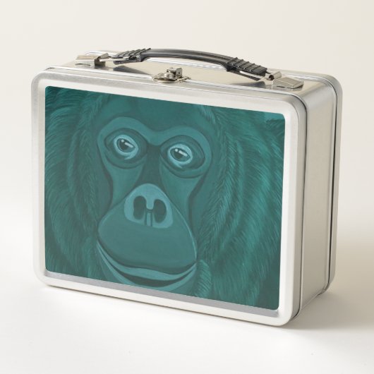 Forest Green-Orang-Utan Lunchbox (Vorderseite)