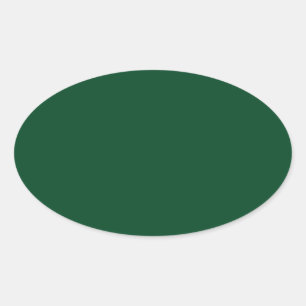 Forest Green Oval Aufkleber