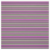 Forest Green, Pale Goldenrod, Fuchsia und Black Stoff (Muster)