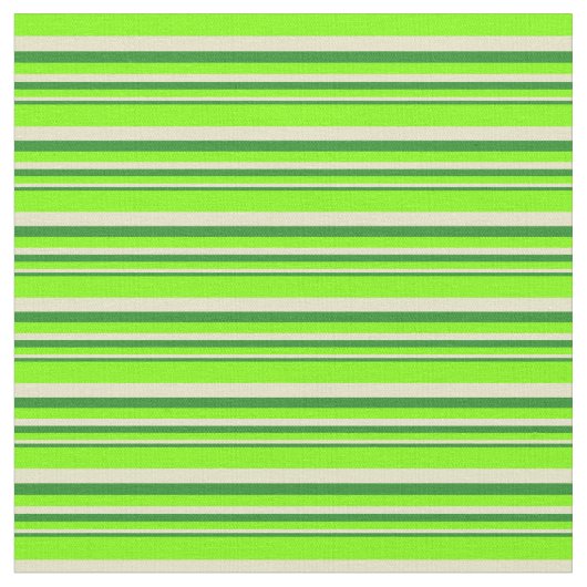Forest Green, Pale Goldenrod und Chartreuse Stoff (Nahaufnahme)
