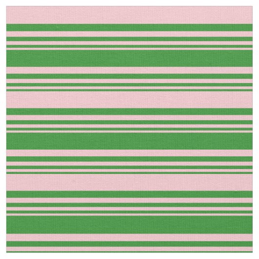 Forest Green & Pink Linde Muster Stoff (Nahaufnahme)