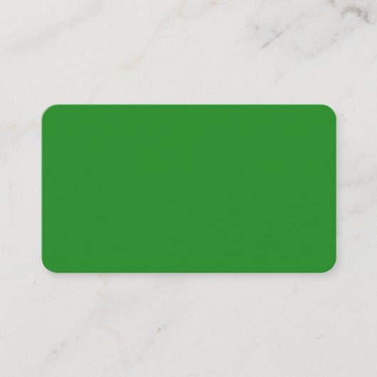 Forest Green Rounded Business Card Visitenkarte (Vorderseite)