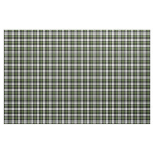 Forest Green Schwarz-weiß Tartan Squares Muster Stoff