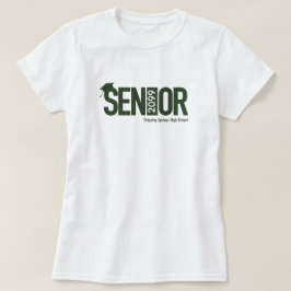 Forest Green SENIOR mit Graduierungskappe T-Shirt