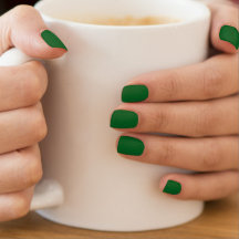 Forest Green Solid Color Minx Nagelart