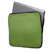 Forest Green Solid Color Schlicht Laptopschutzhülle (Vorderseite Links)