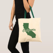 Forest Green Staat California Form Tote Tasche (Vorderseite (Produkt))