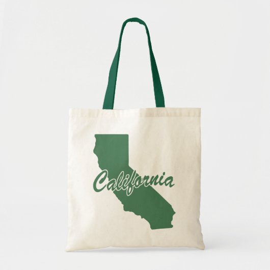 Forest Green Staat California Form Tote Tasche (Vorne)