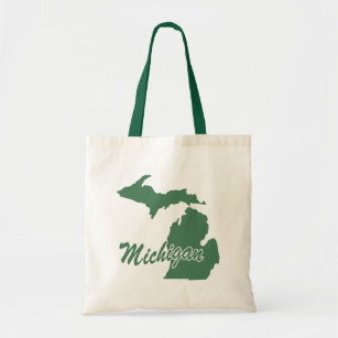 Forest Green Staat Michigan Tote Bag Tragetasche