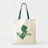 Forest Green Staat New Jersey Shape Tote Bag Tragetasche (Vorne)