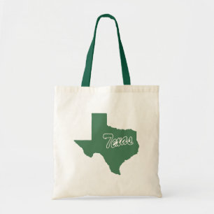 Forest Green State Texas Tote Bag Tragetasche