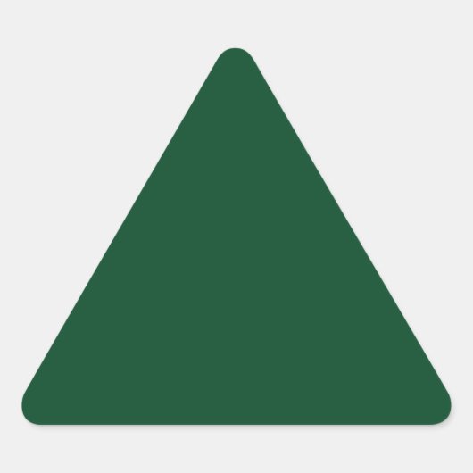 Forest Green Triangle Sticker (Vorderseite)
