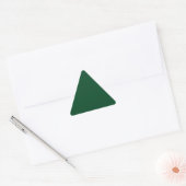 Forest Green Triangle Sticker (Umschlag)