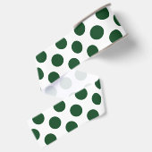 Forest Green-Tupfen Ripsband (Rückseite)