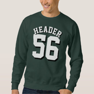 Forest Green u. weißer Sport-Jersey-Entwurf der Sweatshirt