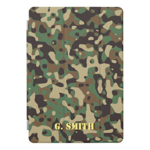 Forest Green und Brown Camouflage. Camouflage iPad Pro Cover