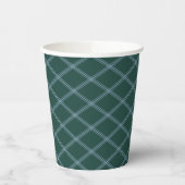 Forest Green und Slate Blue Art Deco Pappbecher (Links)