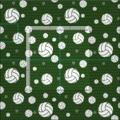 Forest Green Volleyball Zickzack Gemustert Stoff (Kachel)
