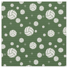Forest Green Volleyball Zickzack Gemustert Stoff