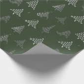 Forest Green-WeihnachtsPackpapier Geschenkpapier (Ecke)