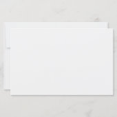 Forest Green & White Custom Paper Sheet (Rückseite)