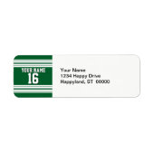 Forest Green White Team Jersey Name (Vorne)