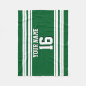 Forest Green White Team Jersey Name Fleecedecke (Vorderseite)