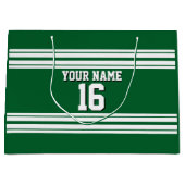 Forest Green White Team Jersey Name Große Geschenktüte (Vorderseite)