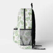 Forest Greenery Muster Bedruckter Rucksack (Rechts)