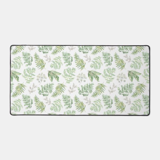 Forest Greenery Muster Schreibtischunterlage (Vorderseite)