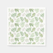 Forest Greenery Muster Serviette (Vorderseite)