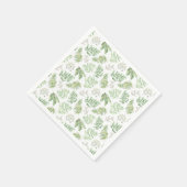 Forest Greenery Muster Serviette (Ecke)