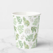 Forest Greenery Pattern Pappbecher (Links)