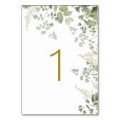 Forest Greenery Table 1 Hochzeit Tischnummer (Rückseite)