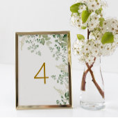 Forest Greenery Table 4 Wedding Tischnummer