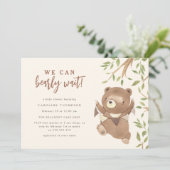 Forest Greenery wir können frühzeitig abwarten Bab Einladung (Stehend Vorderseite)